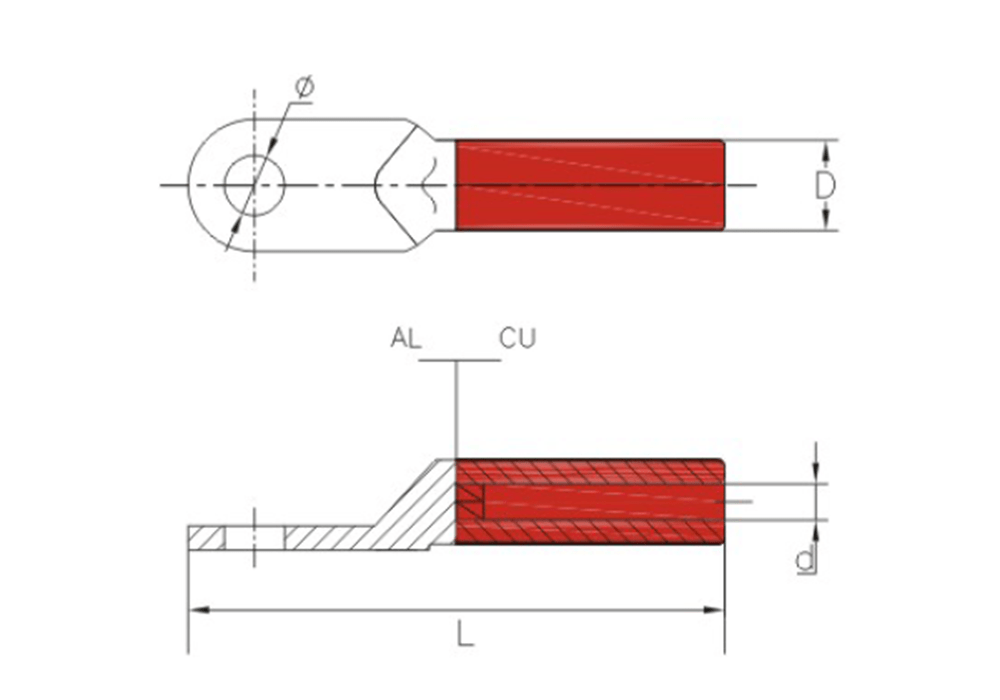 High-Quality cable lug 16mm x m6 for Electrical Connections